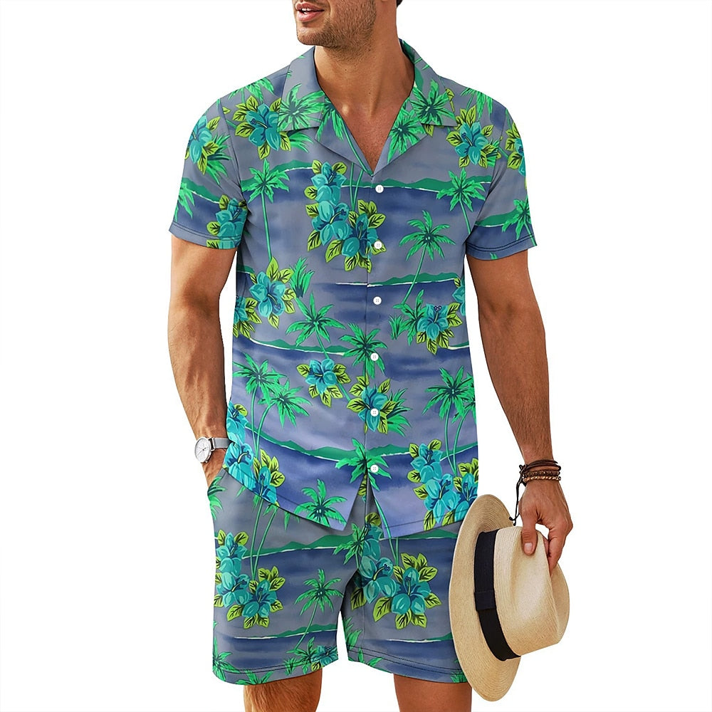 Floral 2-Piece Summer Shirt Set