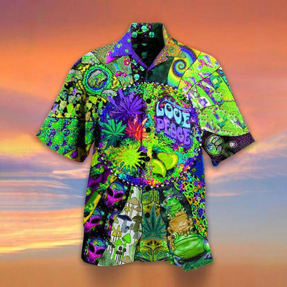 Colorful Mushroom Aloha Shirt