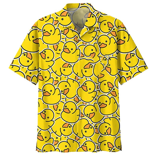 Summer Hawaiian Animal Duck Shirt