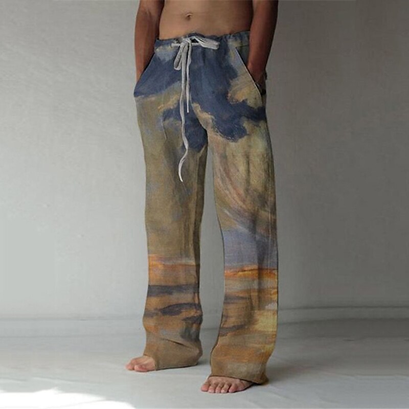 Pantalones holgados de verano para playa