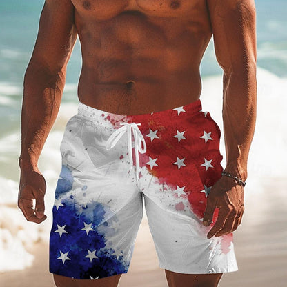 American Flag Swimming Trunks Board Shorts