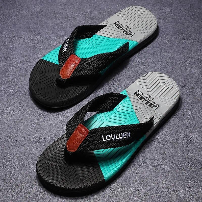 Textured Sole Fashion Beach Flip Flops