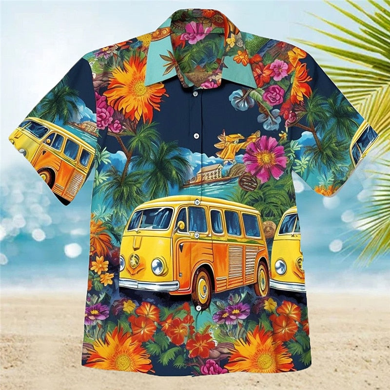 Floral Hippie Bus Shirt