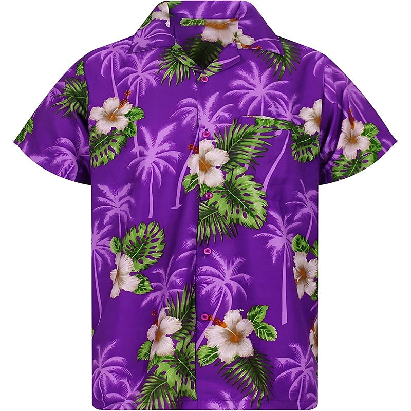 Floral Graphic Hawaiian Shirt