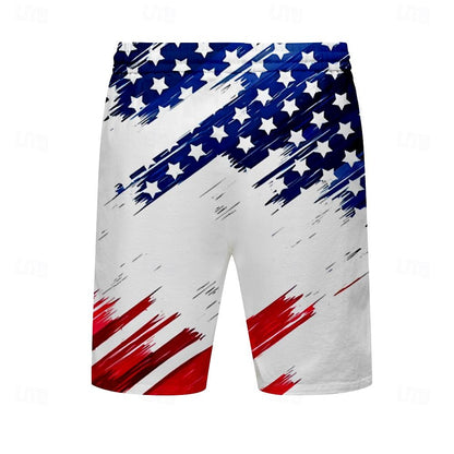 American Flag Swimming Trunks Board Shorts