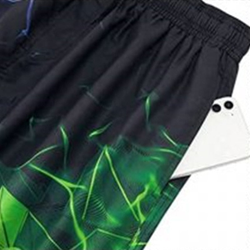 Graphic Gradient Color Swimming Shorts