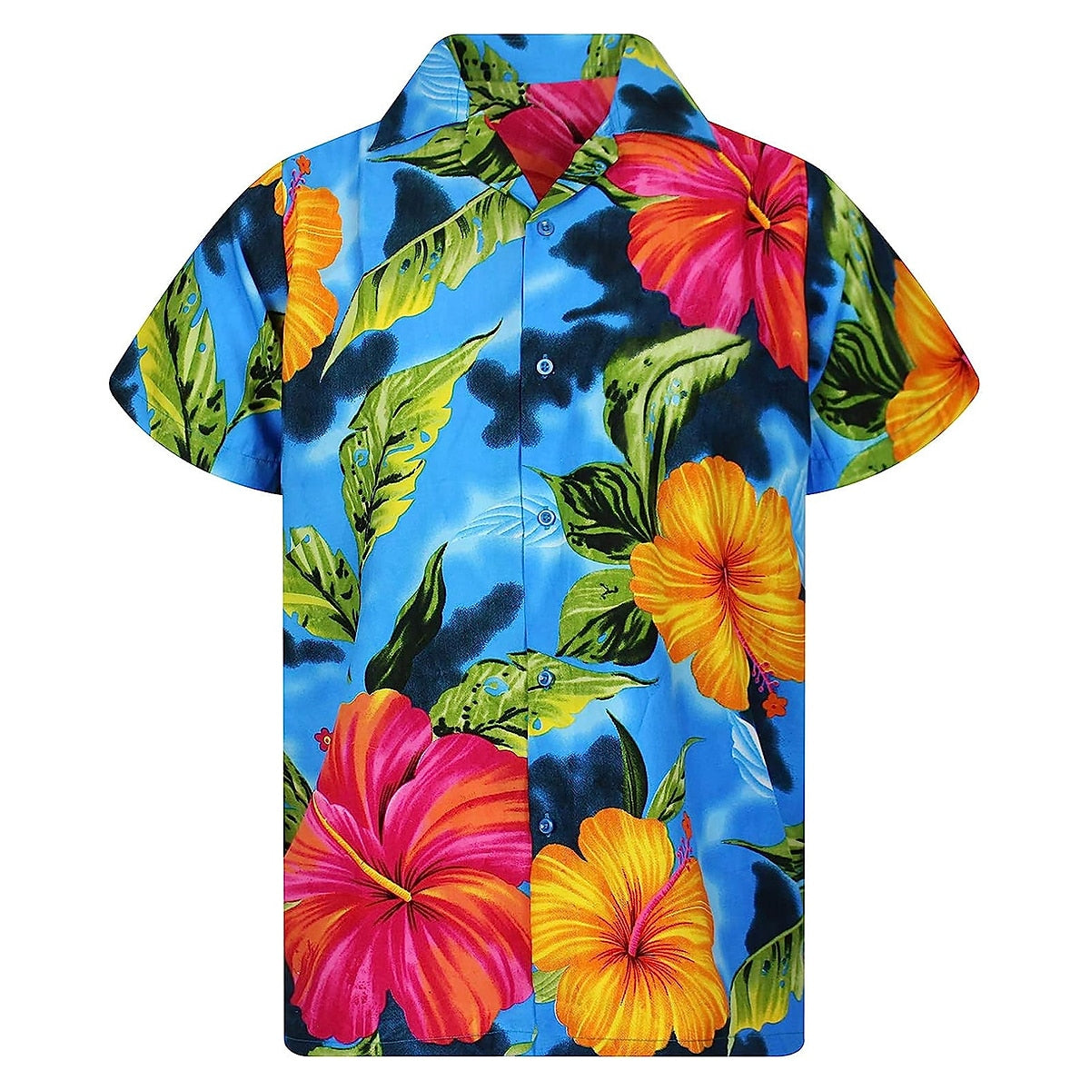 Floral Tropical Flowers Palm Leaf Shirt