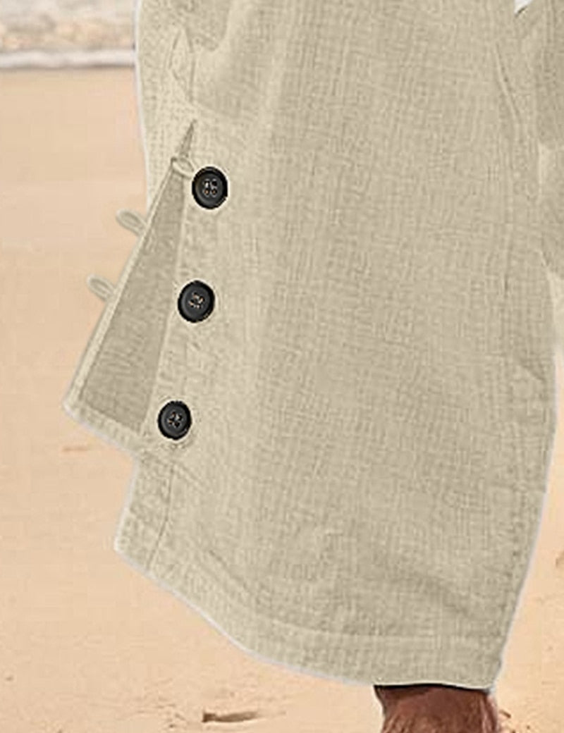 Linen Pleated Comfort Pants