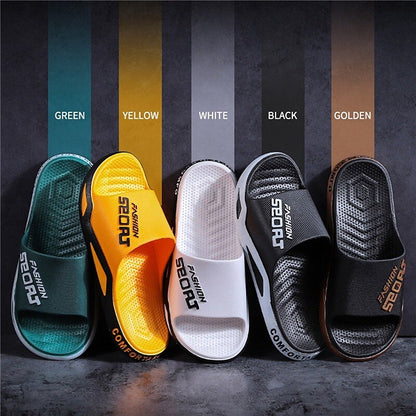 Letter Print Sporty Slide Sandals