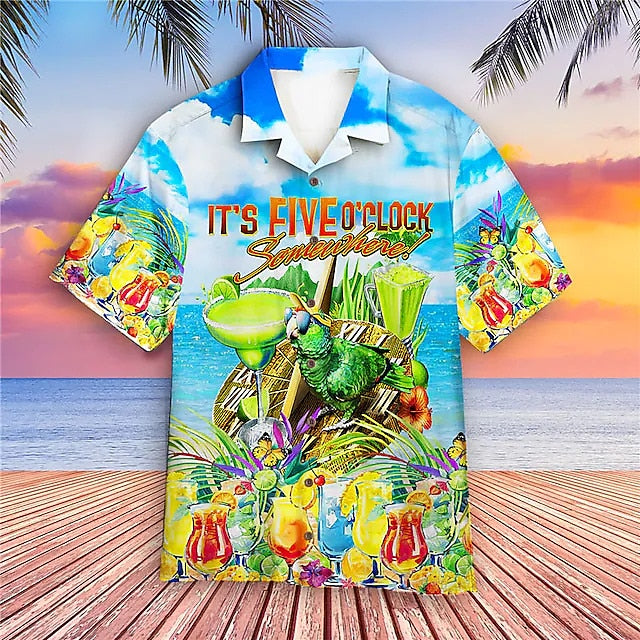 Parrot Beach Hawaiian Shirt