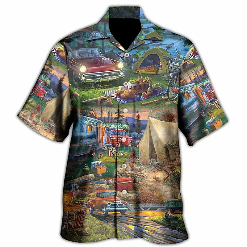 Graphic Print Bus Shirt