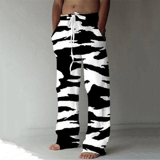 Pantalones de diseño visual abstracto