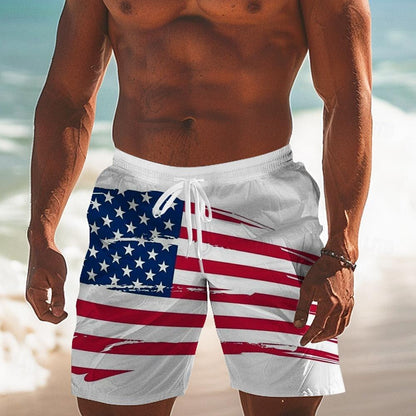 American Flag Swimming Trunks Board Shorts