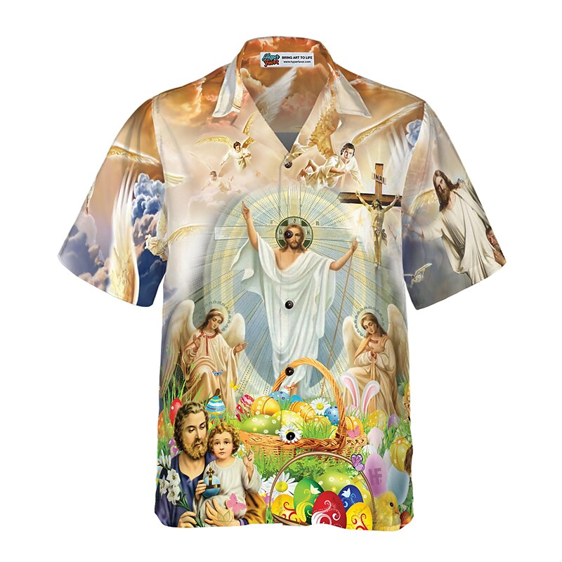 Camisa de Jesús de Pascua de moda tropical