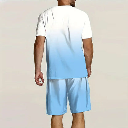 Palm Tree Gradient 2pcs Tees sets