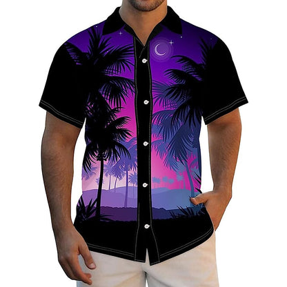 Car Coconut Tree Aloha Shirt