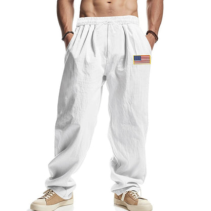 Classic Linen Drawstring Beach Pants
