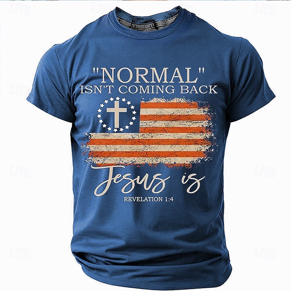 Easter US Flag Jesus T-Shirt