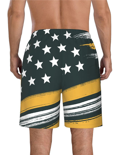 Graphic Prints American Flag Shorts