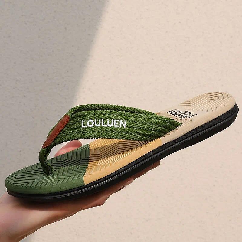 Textured Sole Fashion Beach Flip Flops