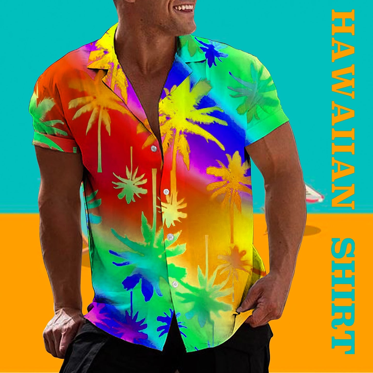 Gradient Coconut Hawaiian Shirt