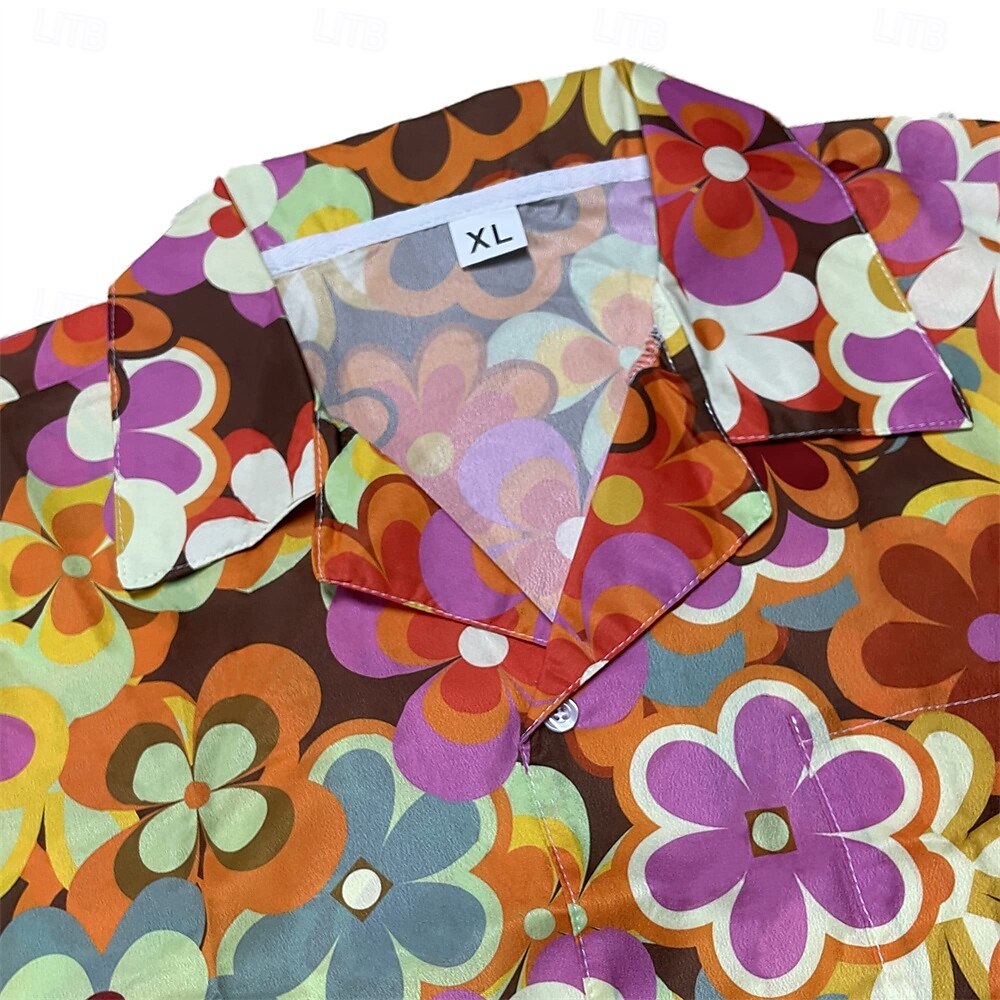 Vintage 70s Floral Aloha Shirt