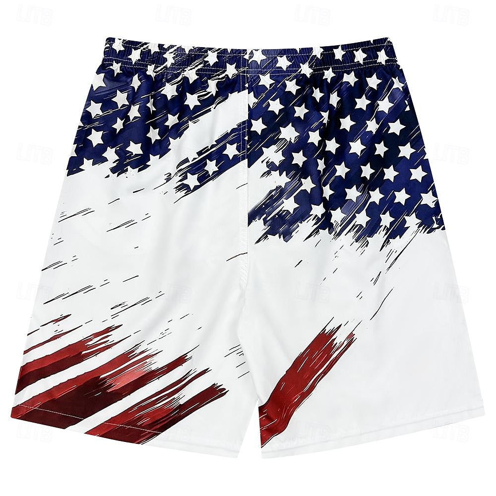 American Flag Swimming Trunks Board Shorts