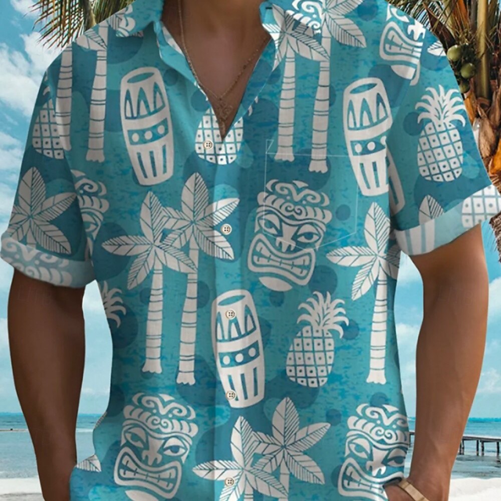 Tribal Coconut Palm Casual Shirt