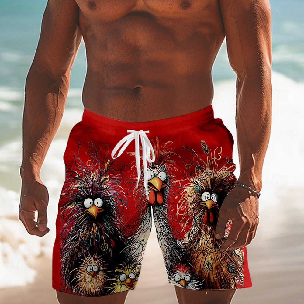 Animal Chick Swimming Trunks Board Shorts