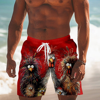 Animal Chick Swimming Trunks Board Shorts