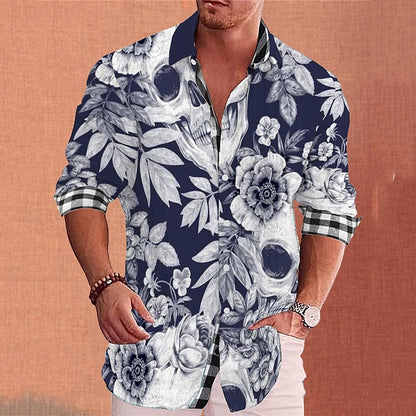 Floral Aloha Long Sleeve Fashion Shirt