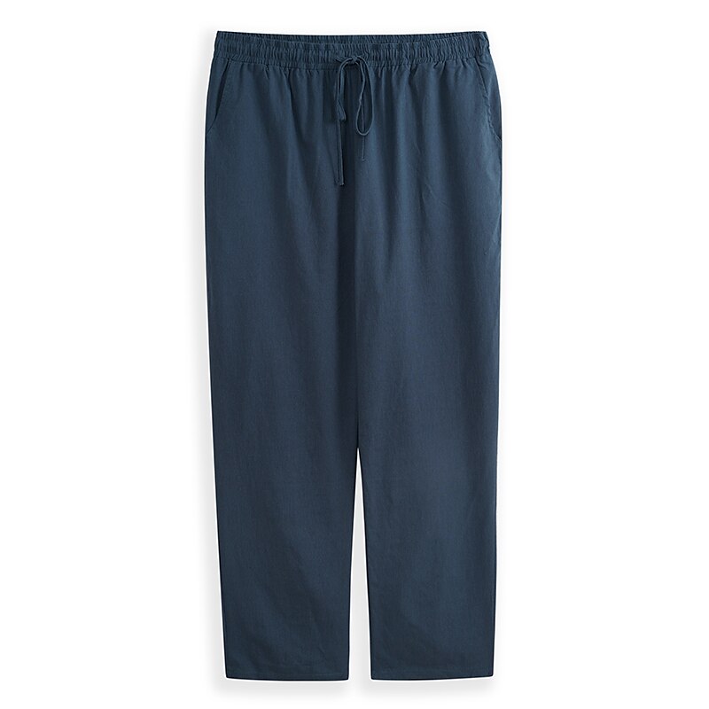 Simple Linen Drawstring Beach Pants