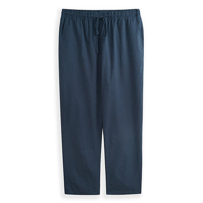 Simple Linen Drawstring Beach Pants