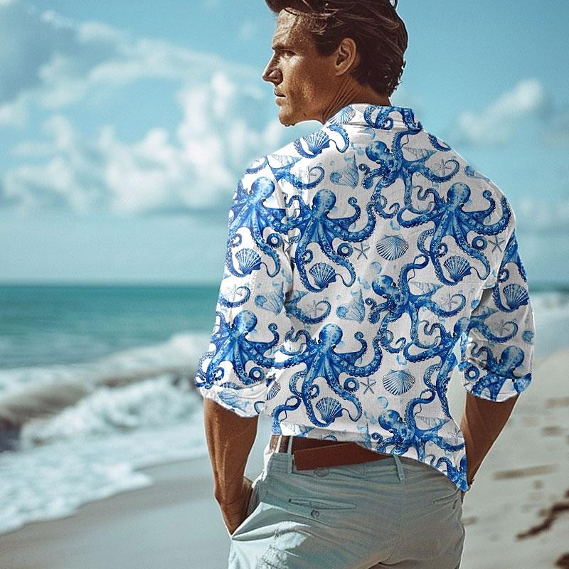 Tropical Octopus Turtle Shirt