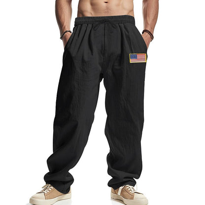 Classic Linen Drawstring Beach Pants