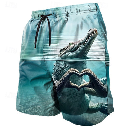 Bañador de animales, pantalones cortos de tabla