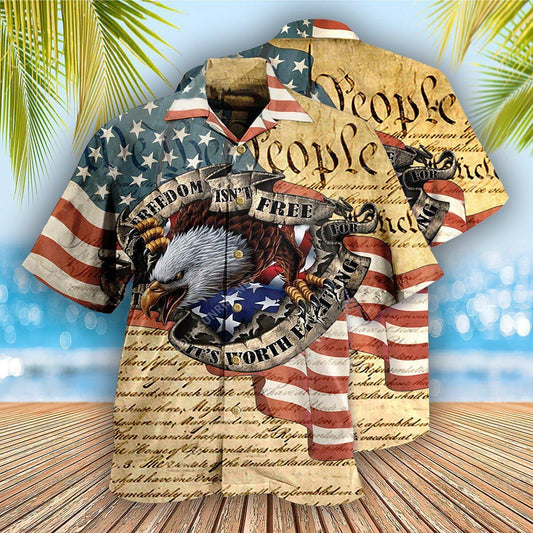 American Independence Day Eagle American Flag Shirt