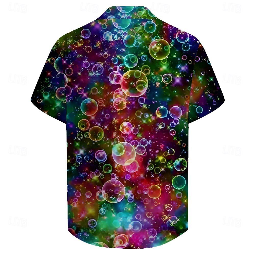 Gradient Geometric Pattern Shirt